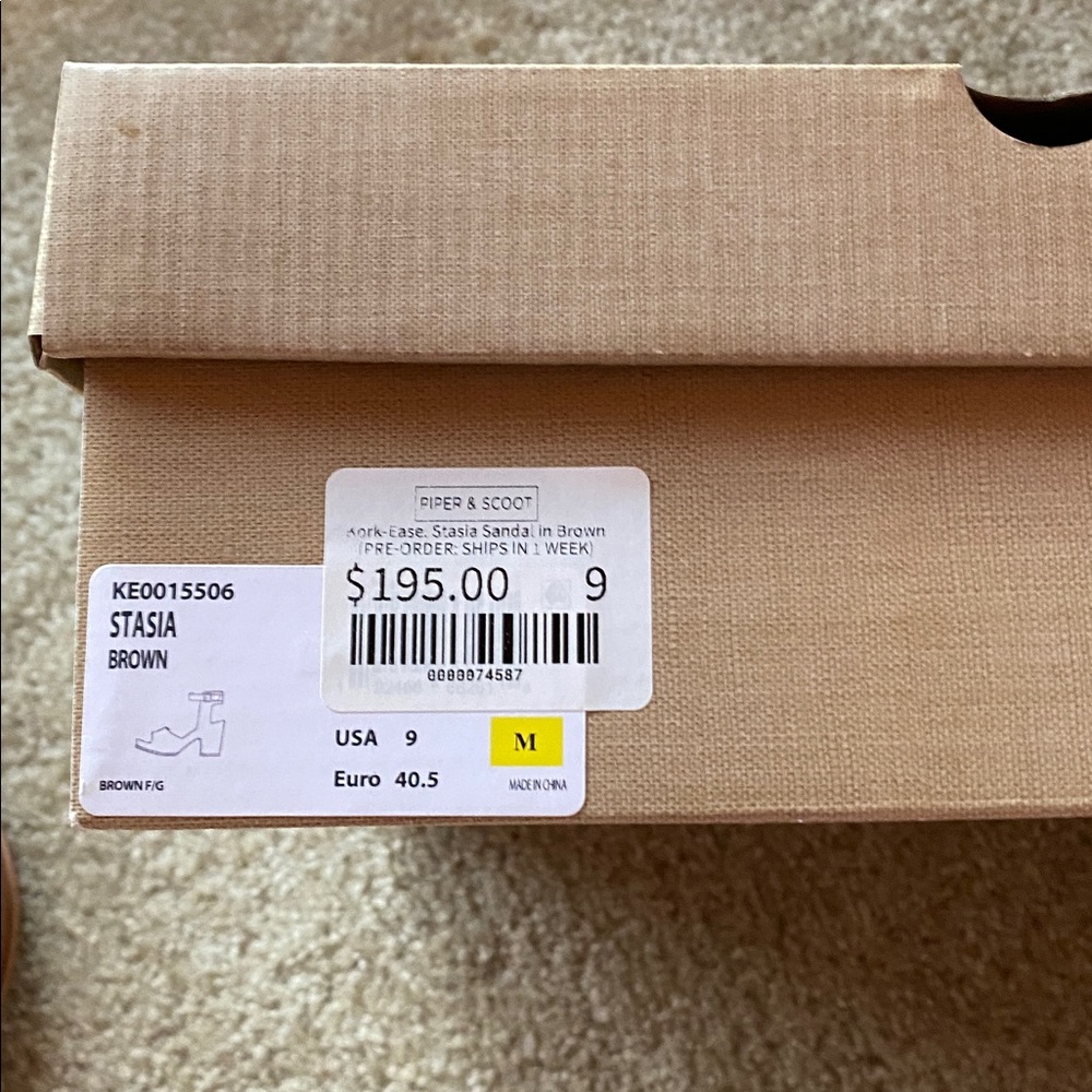 Kork-ease Stasia heels, brown leather, size 9 - Picture 8 of 9
